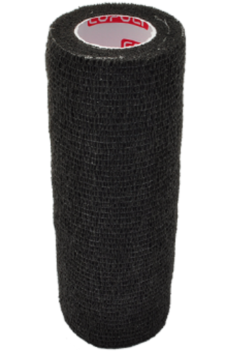 Slika Samoljepljiva elastična zavoja 15 cm - Crna