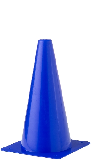 Slika Plastična kegla za trening 30cm - Plava - Teamsport