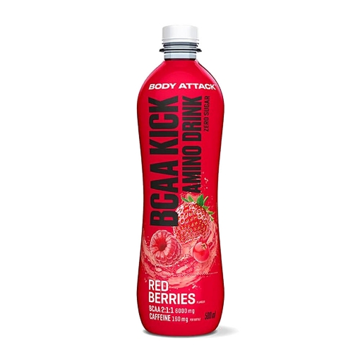 Slika BCAA KICK Crvene bobice - 500 ml Body Attack