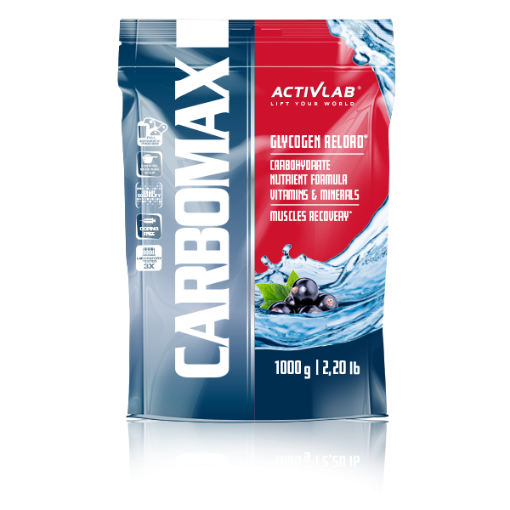 Slika CarboMax Energy 1000g - Crni ribiz - ActivLab