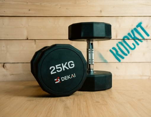 Slika Set 2 Gumene Bučice 25 kg - DEKAI