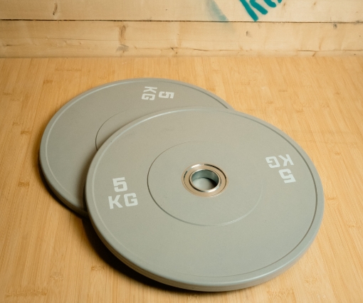 Slika Set 2 olimpijska diska 5 kg svijetlosiva