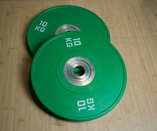 Slika Set 2 olimpijska diska 10 kg zelena