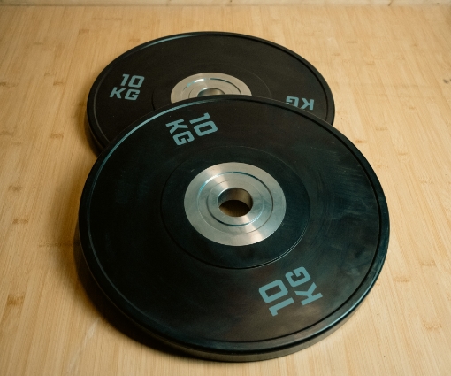 Slika Set 2 olimpijska diska 10 kg crna