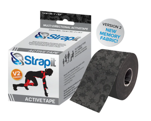 Slika DYNAMIC ACTIVETAPE 7,5CM x 5M  - CRNA